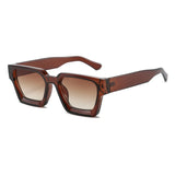 SHAUNA Retro Square Sunglasses – Trendy Tinted Shades for Men & Women