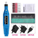 Electric Nail Drill Kit with Sanding Bands for Manicure & Pedicure – 20000 RPM Nail Art Tools