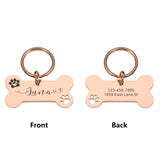 Custom Engraved Stainless Steel Pet ID Tag – Personalized Dog & Cat Nameplate