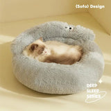 Ultra-Plush Cat Bed – Warm, Cozy & Machine-Washable Pet Sleeping Nest