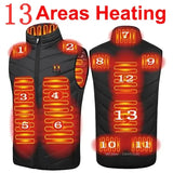 USB Heated Vest for Men & Women – 23-Zone Electric Heating Winter Vest, Thermal Warm Jacket
