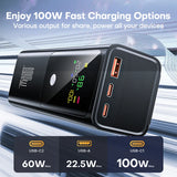 QOOVI 100W PD Power Bank – Ultra-Fast 20000mAh Portable Charger for Laptops, iPhones & More