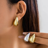Elegantes pendientes colgantes vintage con forma de gota de agua: elegantes, ligeros y atemporales
