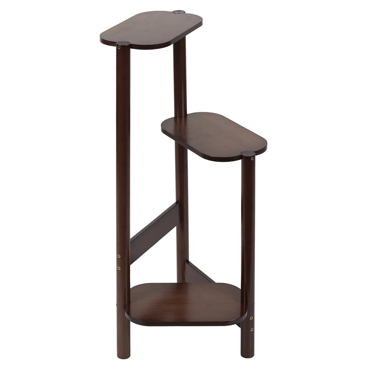 3-Tier Bamboo Plant Stand - Corner Flower Display Rack