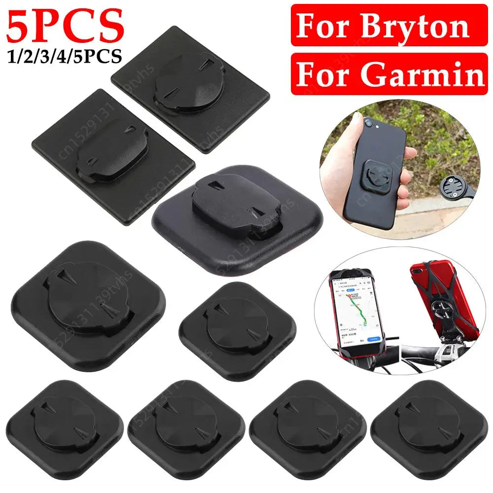 Bicycle Phone Mount Sticker Adapter for Garmin – Secure Adhesive Back Button Holder for Bike Racks
