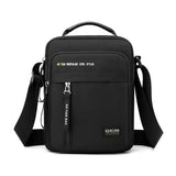 Men’s Oxford Shoulder Bag – Lightweight Crossbody Satchel with Zipper Closure
