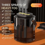 Humidificador USB de gran capacidad: pulverizador de 3 boquillas con luz LED y función de aromaterapia