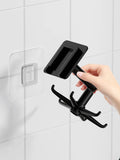 6-Claw Adhesive Hooks - Space-Saving Kitchen & Bathroom Organizer