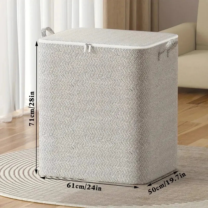 Large Capacity Storage Bags – Zippered Non-Woven Organizers for Clothes & Toys