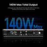 140W 20000mAh Power Bank with Smart Display - Fast Charging for MacBook & iPhone