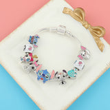 Pulsera de cadena de serpiente moderna con dijes y rastreador de estado de ánimo y actividad física para unisex - Aleación de zinc