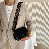 Women's Flap Crossbody Shoulder Bag – Small Trendy TPU Handbag with Wide Strap