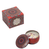 Vela perfumada de lujo con fragancia floral: tarro de cera de soja para el hogar y como regalo