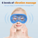 3D Heated Eye Mask with Vibration Massage – Smart Timing, Hot Compress, & Relaxing Eye Relief
