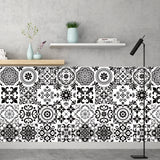 Adhesivos de vinilo autoadhesivos resistentes al agua para suelos y paredes: decoración del hogar duradera y autoadhesiva para baños, cocinas y más