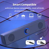 Dual Desktop Speakers with Bluetooth – USB-Powered Stereo Sound with LED Lights