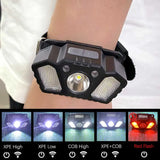 Rechargeable LED Wrist Lamp – Hands-Free Night Light for Running, Camping & Fishing