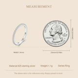 Exquisite Sterling Silver Moissanite Wedding Band – D Color, VVS1 Clarity, Pave-Set Ring for Women