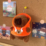 Capybara Plush Toy with Hoodie & Wings - Cute Stuffed Animal Keychain Gift
