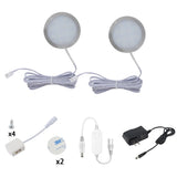 Luces LED inteligentes Zigbee Puck: iluminación regulable debajo de los gabinetes para la cocina y el armario