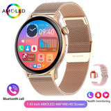 AMOLED Smart Watch with Bluetooth Calling, Fitness Tracking & AI Voice Assistant