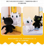 Muñeco de peluche de Cómo entrenar a tu dragón: adorable y tierna almohada de Furia Nocturna y Furia Luminosa