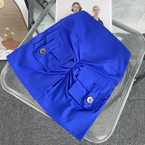 Women's High Waist Yoga Shorts with Pockets - Quick-Drying Gym & Running Shorts