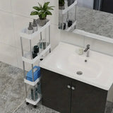 Carrito de almacenamiento delgado con ruedas: organizador de 3/4 niveles que ahorra espacio para la cocina y el baño 