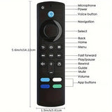 Bluetooth Voice Remote Control for Fire TV Stick 4K, 3rd Gen, Lite, Cube & Smart TVs