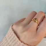 Bold Geometric Stainless Steel Ring – Punk-Inspired Statement Jewelry