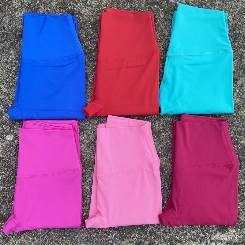 Women's High Waist Yoga Leggings with Pockets - Tummy Control Workout Pants for Gym & Running