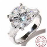 Elegant 925 Sterling Silver Diamond Wedding Ring for Women