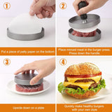 Non-Stick Hamburger Patty Maker – Professional-Grade Burger Press for Perfect BBQ Patties