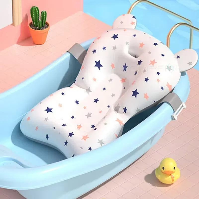 Ergonomic Baby Bath Net with Adjustable Fit and Non-Slip Safety