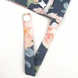 Bolsa impermeable para artículos húmedos y secos con dos bolsillos con cremallera: bolsa con estampado floral