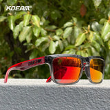 KDEAM Unisex Polarized Square Sunglasses – UV400 Anti-Blue Light Eyewear for Driving, Fishing & Computer Use