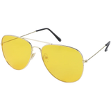 Classic Pilot Sunglasses for Men – Vintage Metal Frame UV400 Driving Shades