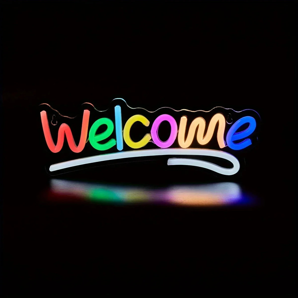 Rainbow LED Neon Wall Light – USB Powered Decorative Sign for Bedroom & Events
