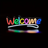 Rainbow LED Neon Wall Light – USB Powered Decorative Sign for Bedroom & Events