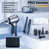 15000Pa Cordless Car Vacuum Cleaner - Powerful Wet/Dry Handheld Vacuum for Home & Auto