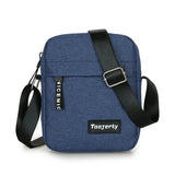 Men’s Oxford Crossbody Bag – Fashionable Box-Style Shoulder Bag with Zipper Closure