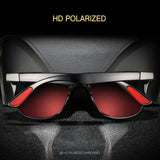 Gafas de sol polarizadas clásicas de moda para hombres y mujeres: gafas de sol cuadradas con protección UV400