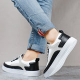 Men’s Lightweight Breathable Summer Sneakers – Lace-Up Artificial Leather Casual Shoes