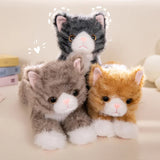 Realistic Cat Plush Toy - Ultra-Soft Stuffed Kitten in 5 Colors (40/50cm)