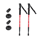 Adjustable Aluminum Trekking Pole with Telescopic Lock – Hiking Stick with Carbon Steel Tip