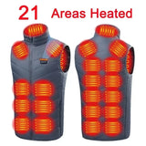 Men’s USB Heated Vest – Infrared Thermal Sleeveless Jacket for Winter Hiking & Outdoor Warmth