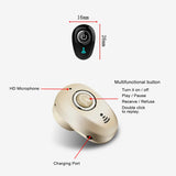 Mini Wireless Bluetooth Earbuds with Noise Cancellation and Microphone