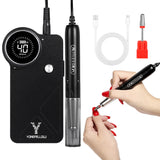 Professional 40,000RPM Cordless Nail Drill - Rechargeable Brushless Electric Nail File Kit