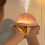 Humidificador de aire de 270 ml, recargable por USB, 800 mAh, humidificador de hidratación para el hogar, generador de niebla con luz LED de color, humidificador de flores