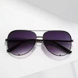 Retro Style Double Beam Metal Sunglasses – UV400 Protection for Men and Women